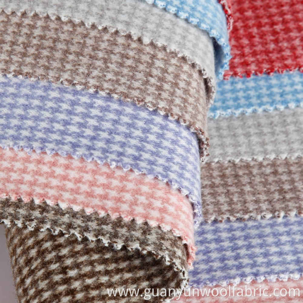Houndstooth Wool Fabric